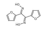 1-[(Z)-Hydroxyimino]-2-[(E)-hydroxyimino]-1,2-di(2-furanyl)ethane 结构式
