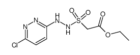 乙酸-[[2-(6-氯-3-哒嗪基)肼基]磺酰基]-乙酯 结构式