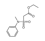 Acetic acid, 2-[(methylphenylamino)sulfonyl]-, ethyl ester 结构式