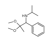 Benzenemethanamine, α-(1,1-dimethoxyethyl)-N-(1-methylethyl)- 结构式