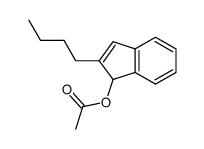2-丁基-1H-茚-1-基乙酸酯 结构式