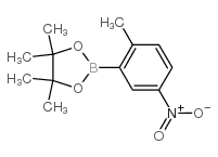 2-甲基-5-硝基苯硼酸频哪醇酯 结构式