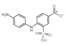 4'-氨基-4-硝基二苯胺-2-磺酸 结构式