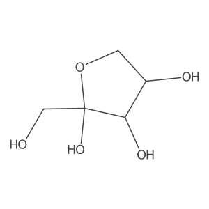 α-D-苏式-2-戊酮糖呋喃糖 结构式