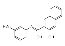 N-(3-氨基苯基)-3-羟基-2-萘甲酰胺 结构式