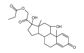 试剂Prednisolone 21-Propionate(储存“-20℃”；运输“冰袋”) 结构式