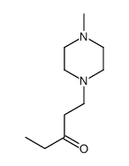 1-(4-甲基哌嗪-1-基)戊-3-酮 结构式