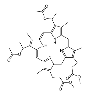 2,4-二乙酰基血卟啉二甲酯 结构式