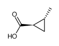 (1S,2S)-2-甲基环丙烷羧酸 结构式