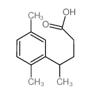 4-(2,5-二甲基苯基)戊酸 结构式