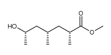 rel-(2R,4S,6S)-6-羟基-2,4-二甲基庚酸甲酯 结构式