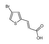 (2E)-3-(4-溴-2-噻吩基)-2-丙烯酸 结构式