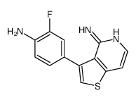 3-(4-氨基-3-氟苯基)噻吩并[3,2-c]吡啶-4-胺 结构式