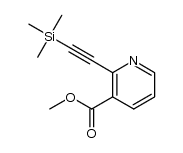 甲基2-(三甲基甲硅烷基)乙炔基烟酸酯 结构式