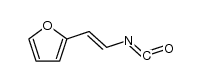 Furan, 2-(2-isocyanatoethenyl)- 结构式