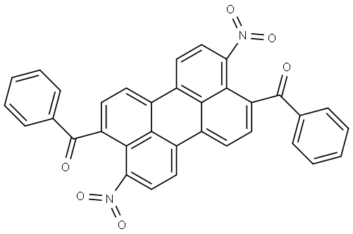 3,9-二苯甲酰基-4,10-二硝基苝 结构式