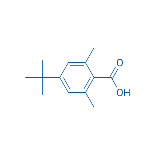 4-(叔丁基)-2,6-二甲基苯甲酸 结构式