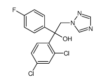 α-(2,4-二氯苯基)-α-(4-氟苯基)-1H-1,2,4-三唑-1-乙醇 结构式