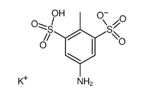 5-氨基-2-甲基-1,3-苯二磺酸二钾盐 结构式