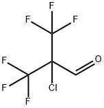 2-氯-3,3,3-三氟-2-(三氟甲基)丙醛 结构式