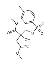 Butanedioic acid, 2-hydroxy-2-[[[(4-methylphenyl)sulfonyl]oxy]methyl]-, 1,4-dimethyl ester 结构式