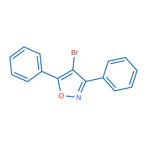 4-溴-3,5-二苯基异噁唑 结构式