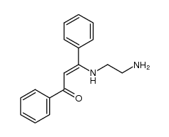 2-Propen-1-one, 3-[(2-aminoethyl)amino]-1,3-diphenyl-, (2Z)- 结构式