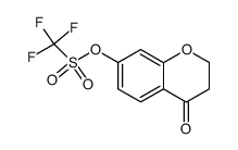 4-oxochroman-7-yl trifluoromethanesulfonate 结构式
