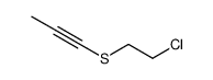 1-Propyne, 1-[(2-chloroethyl)thio]- 结构式