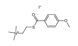 Ethanaminium, 2-[(4-methoxybenzoyl)thio]-N,N,N-trimethyl-, iodide (1:1) 结构式