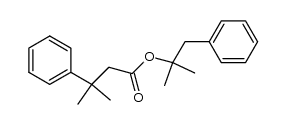 Benzenepropanoic acid, β,β-dimethyl-, 1,1-dimethyl-2-phenylethyl ester 结构式