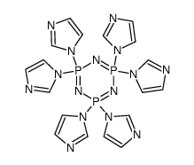 2λ5,4λ5,6λ5-1,3,5,2,4,6-Triazatriphosphorine, 2,2,4,4,6,6-hexa-1H-imidazol-1-yl- 结构式