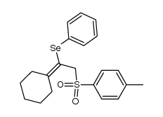 Benzene, 1-[[2-cyclohexylidene-2-(phenylseleno)ethyl]sulfonyl]-4-methyl- 结构式