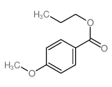 4-甲氧基苯甲酸丙酯 结构式