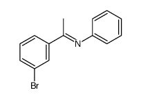 Benzenamine, N-[1-(3-bromophenyl)ethylidene]- 结构式