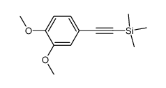 1,2-Dimethoxy-4-[2-(trimethylsilyl)ethynyl]benzene 结构式