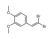 1-(2,2-二溴乙烯)-3,4-二甲氧基苯 结构式