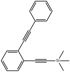 1-(2-苯乙炔基)-2-[2-(三甲基硅基)乙炔基]苯 结构式