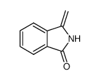 2,3-二氢-3-亚甲基-1H-异吲哚-1-酮 结构式