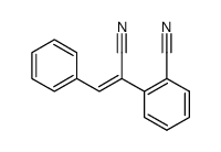 2-氰基-α-(苯亚甲基)苯乙腈 结构式