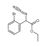 α-叠氮基-2-溴苯乙酸乙酯 结构式
