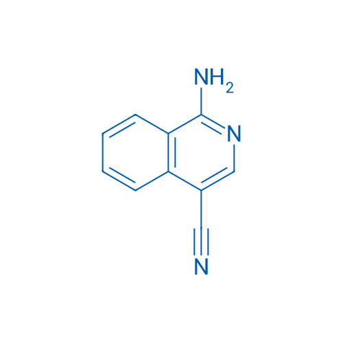 1-氨基异喹啉-4-甲腈 结构式