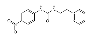 Urea, N-(4-nitrophenyl)-N'-(2-phenylethyl)- 结构式