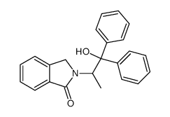 2,3-二氢-2-(2-羟基-1-甲基-2,2-二苯基乙基)-1H-异吲哚-1-酮 结构式