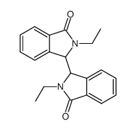 2,2'-二乙基-[1,1'-联-1H-异吲哚]-3,3'(2H,2'H)-二酮 结构式