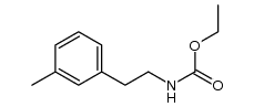 Carbamic acid, N-[2-(3-methylphenyl)ethyl]-, ethyl ester 结构式
