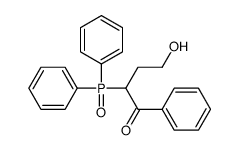2-二苯基磷酰基-4-羟基-1-苯基-1-丁酮 结构式
