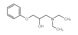 1-(二乙氨基)-3-苯氧基丙-2-醇 结构式