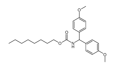 Carbamic acid, [bis(4-methoxyphenyl)methyl]-, octyl ester (9CI) 结构式