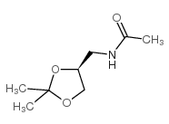 (S)-N-(2,2-二甲基-1,3-二氧杂环戊烷-4-甲基)乙酰胺 结构式